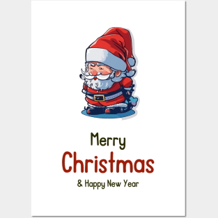 Merry Christmas And Happy New Year Posters and Art